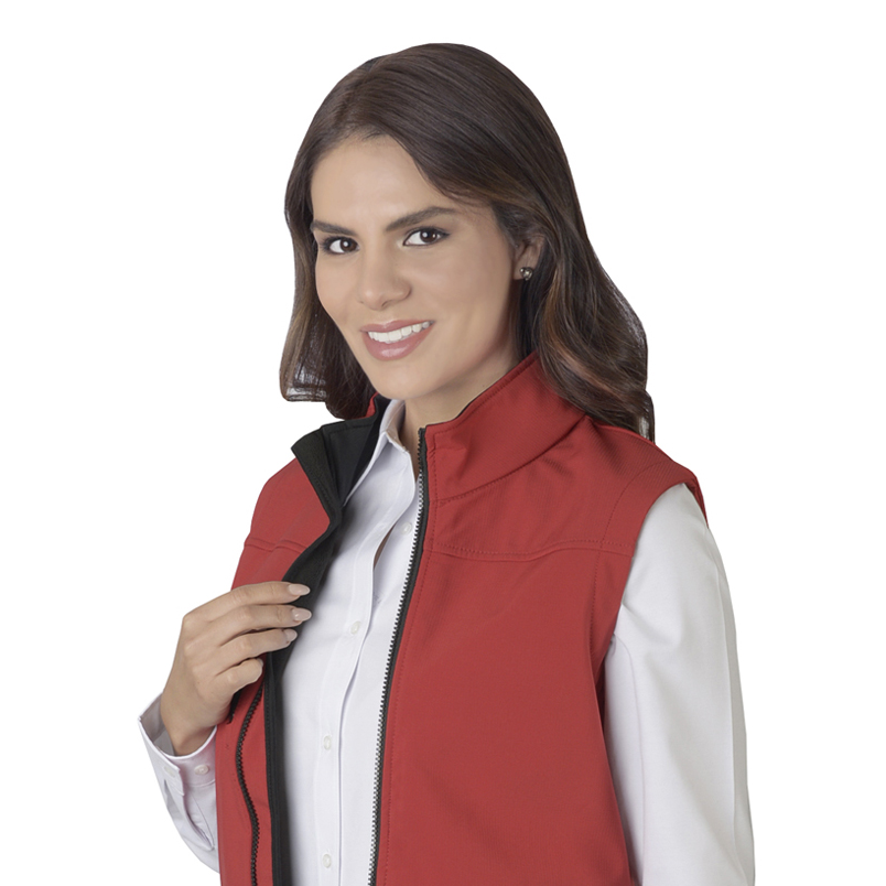 Chaleco Shell Rib Dama Rojo B1760