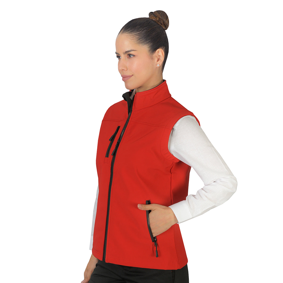 Chaleco Shell Rib Dama Rojo B1760