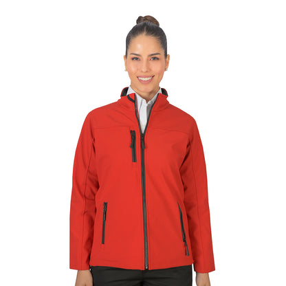 Chamarra Shell Rib Dama Rojo B1765