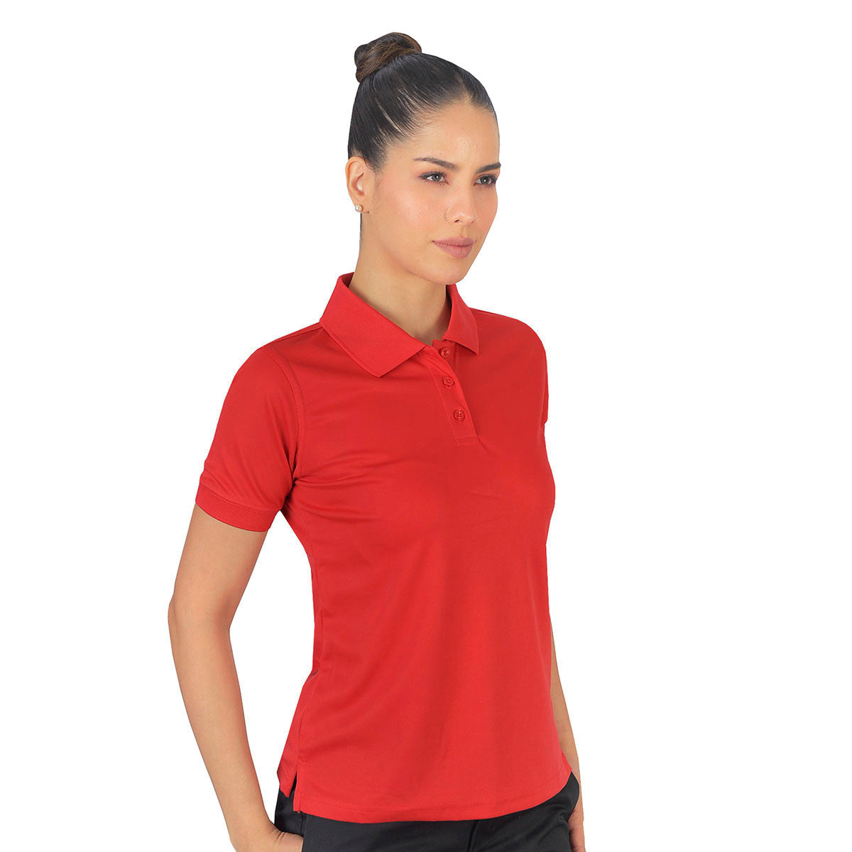 Polo Playera Polo Dry Fit Dama Rojo B1770
