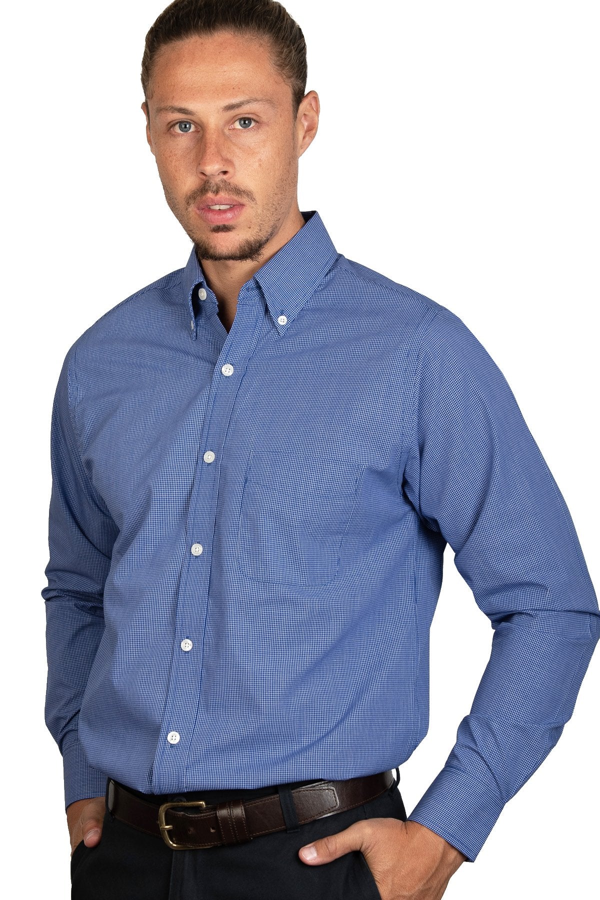 Camisa Capri Cuadros Azul Rey #47 A0095 – MOD-A