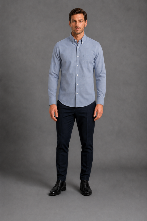 Camisa Basic 2306 Azul C2357