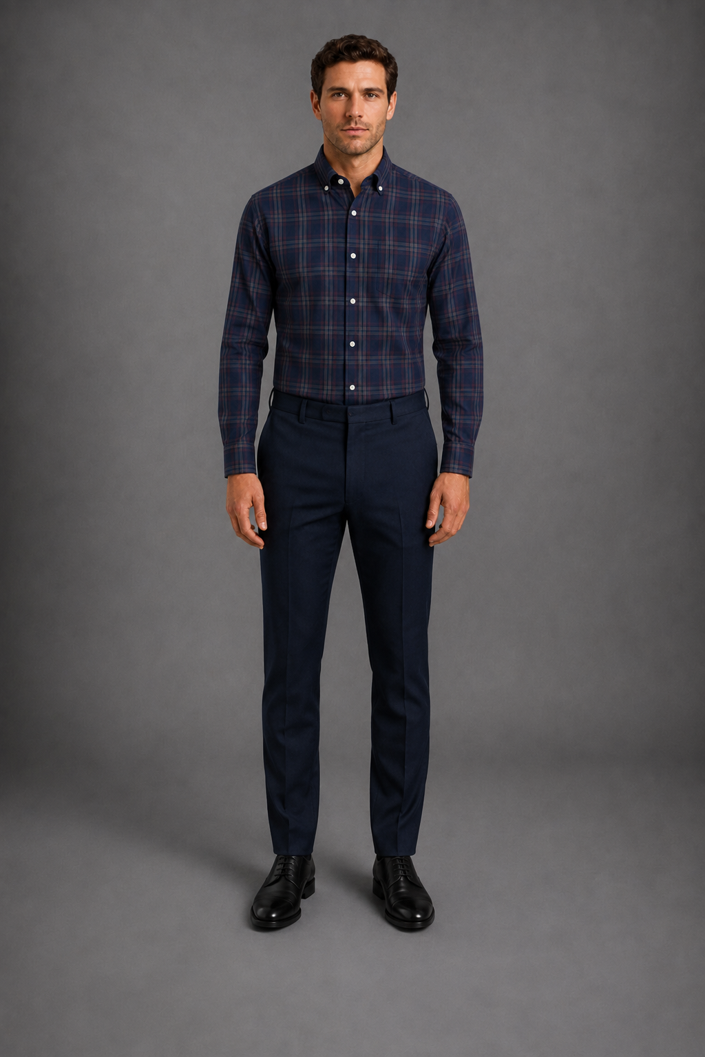 Camisa Scotland 3420 Marino C2366