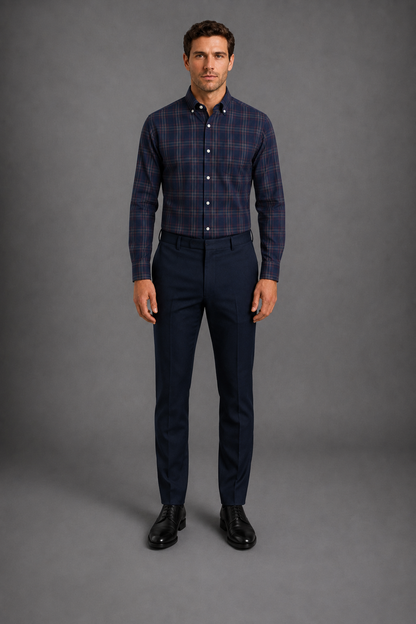 Camisa Scotland 3420 Marino C2366