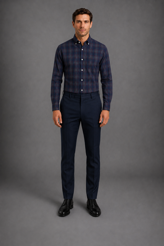 Camisa Scotland 3420 Marino C2366