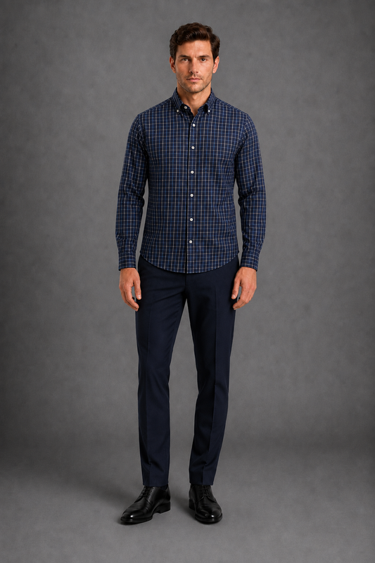 Camisa Scotland 3403 Marino C2367