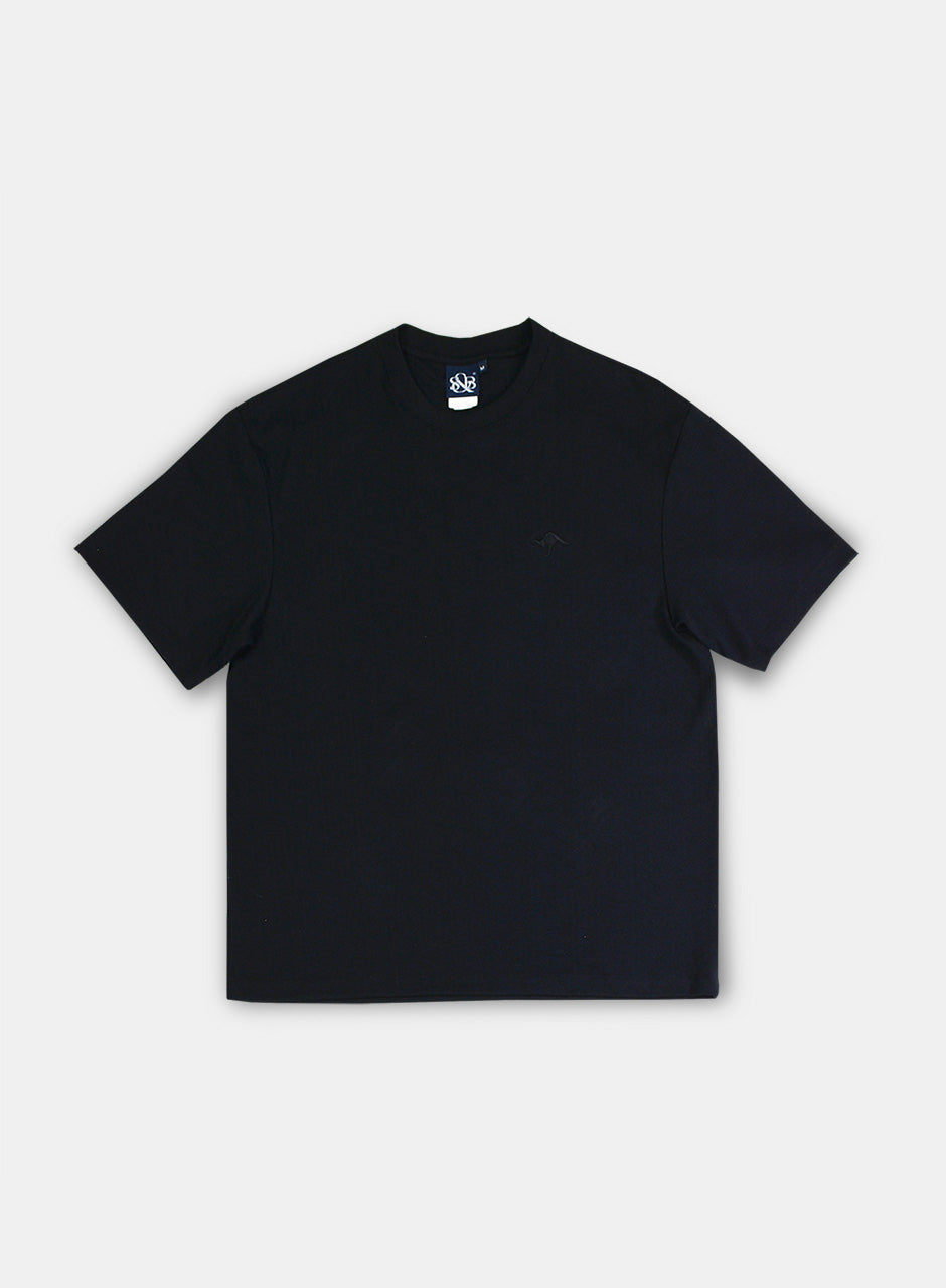Playera Oversize Bordada Negro E0105