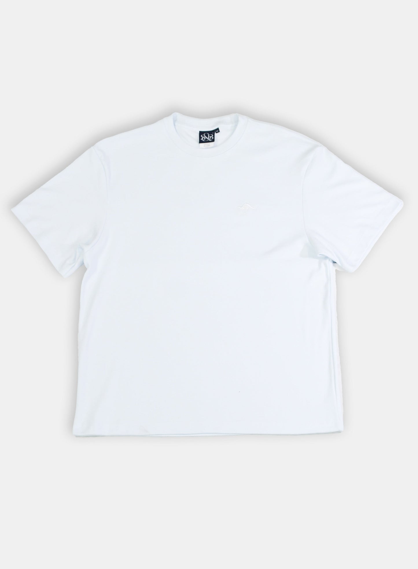 Playera Oversize Bordada Marfil E0105