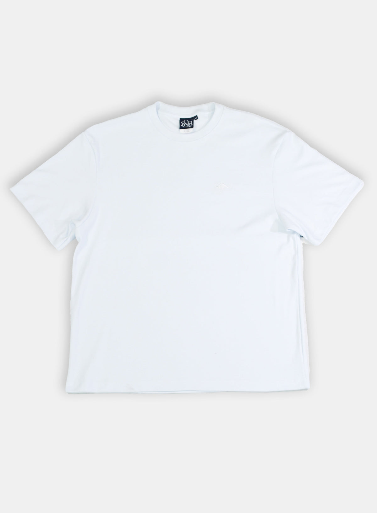 Playera Oversize Bordada Marfil E0105