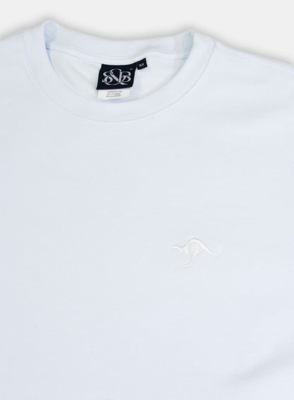 Playera Oversize Bordada Marfil E0105