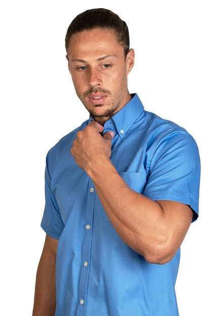CAMISA MANGA CORTA LISA GABARDINA FRANCIA 
