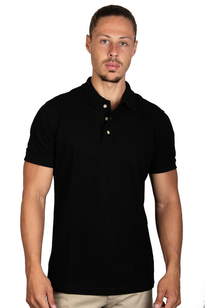 Playera Polo Negro A0400