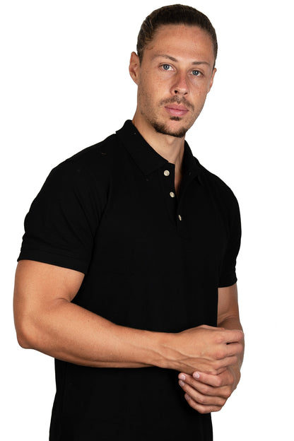 Playera Polo Negro A0400