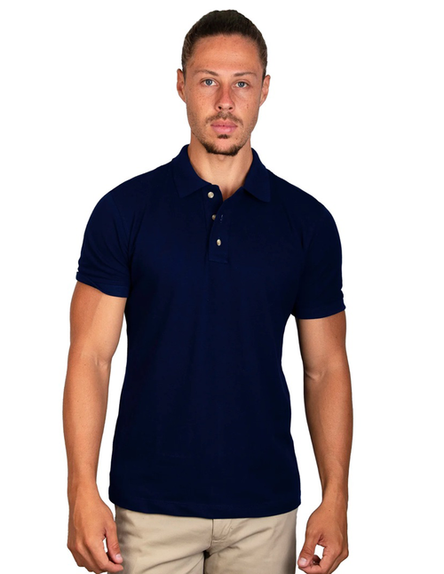 Playera Polo Basic Marino A1660