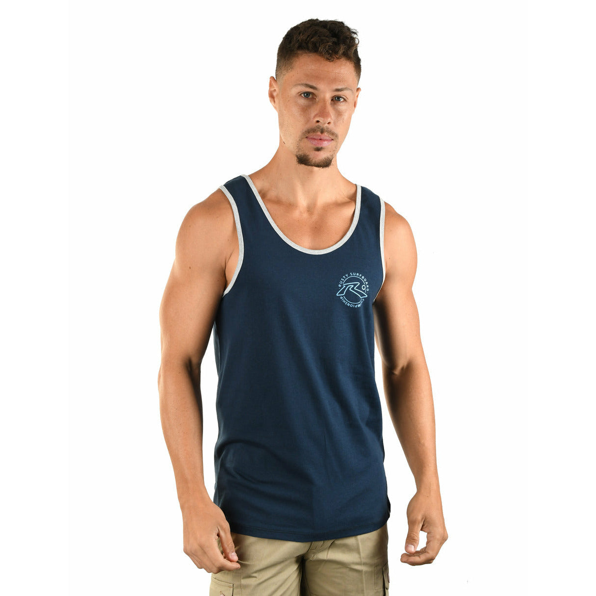 Tank Top Básica Azul