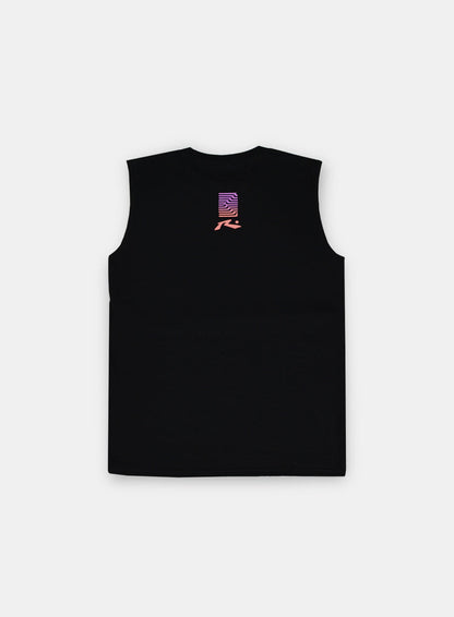 Playera Rusty Sin Mangas Negro ZB450