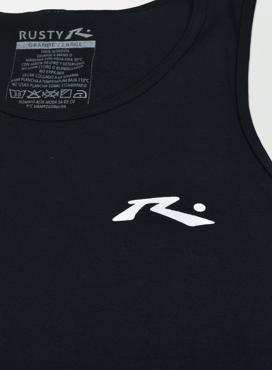 Playera Rusty Tank Top Negro ZB451