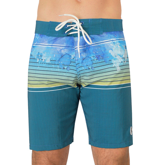 Traje De BaAño Boardshort Rusty Azul ZP038