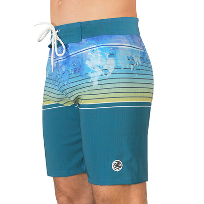 Traje De Baño Boardshort Rusty Azul ZP038