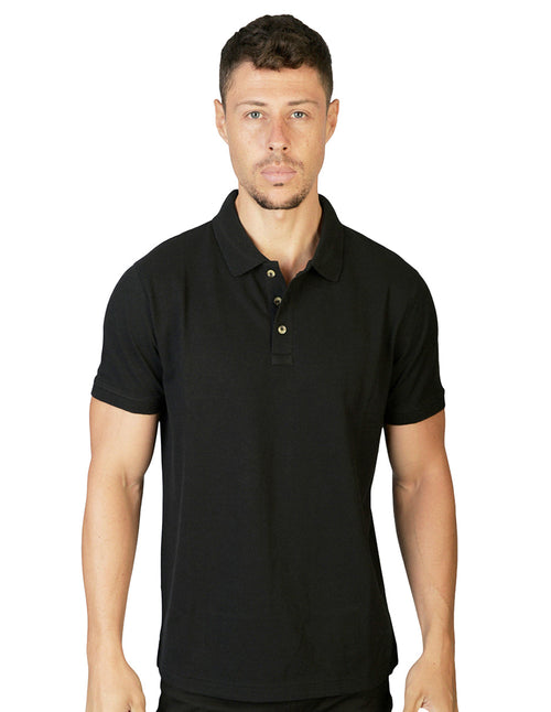 Playera Polo Basic Negro A1660