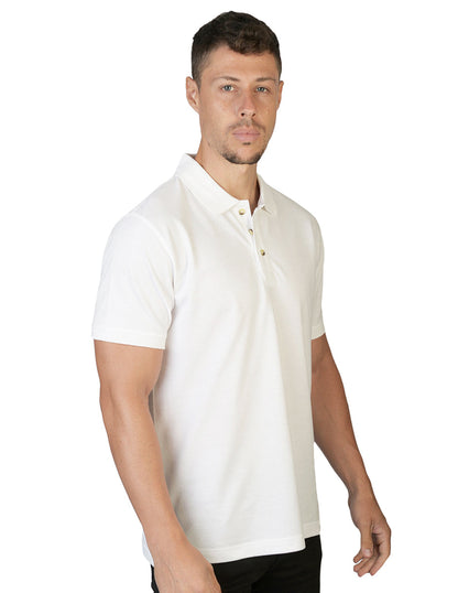 Playera Polo Basic Blanco A1660