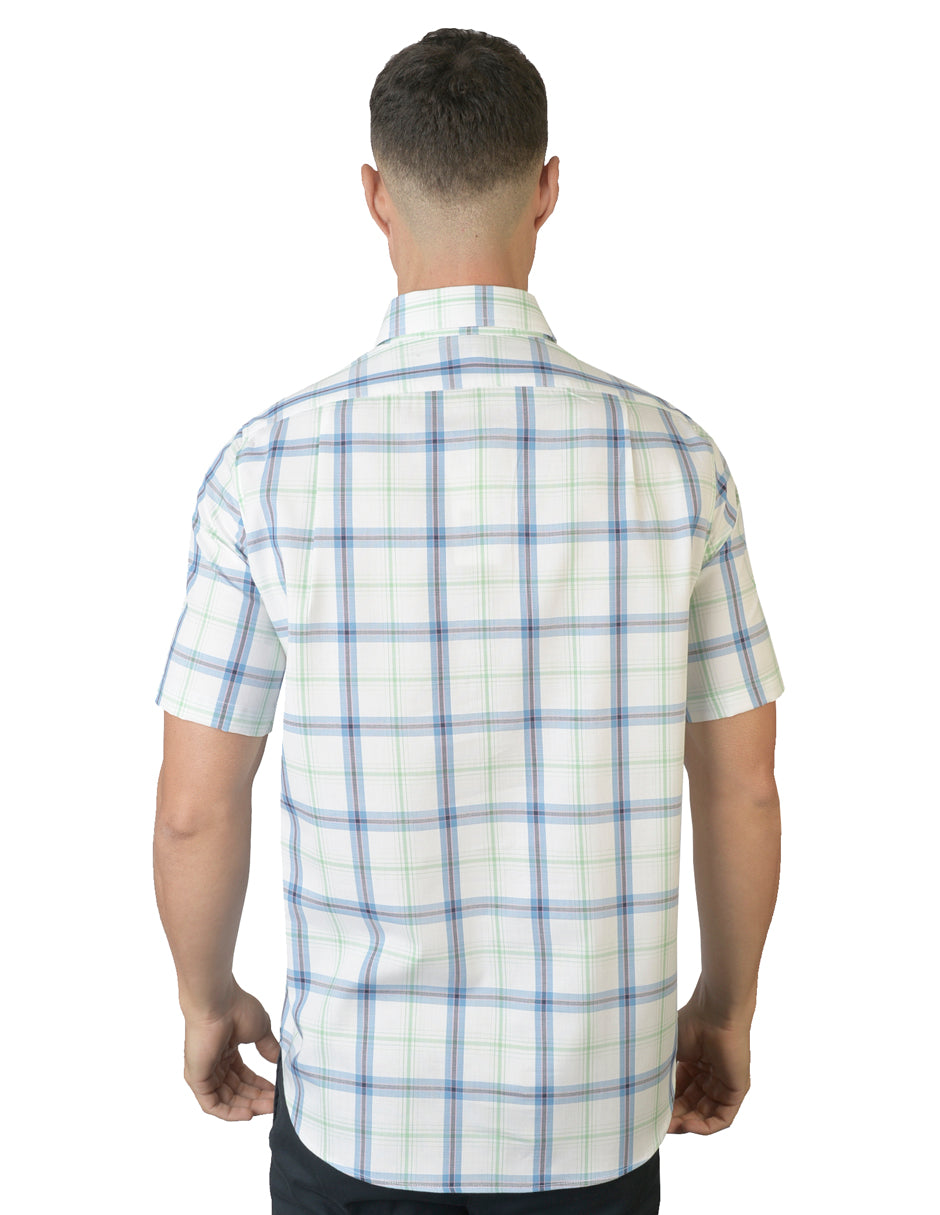 Camisa Cuadros Cielo C1713