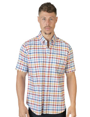 CAMISA CUADROS BLANCO C1717