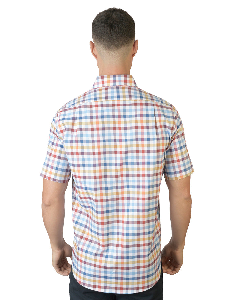 CAMISA CUADROS BLANCO C1717