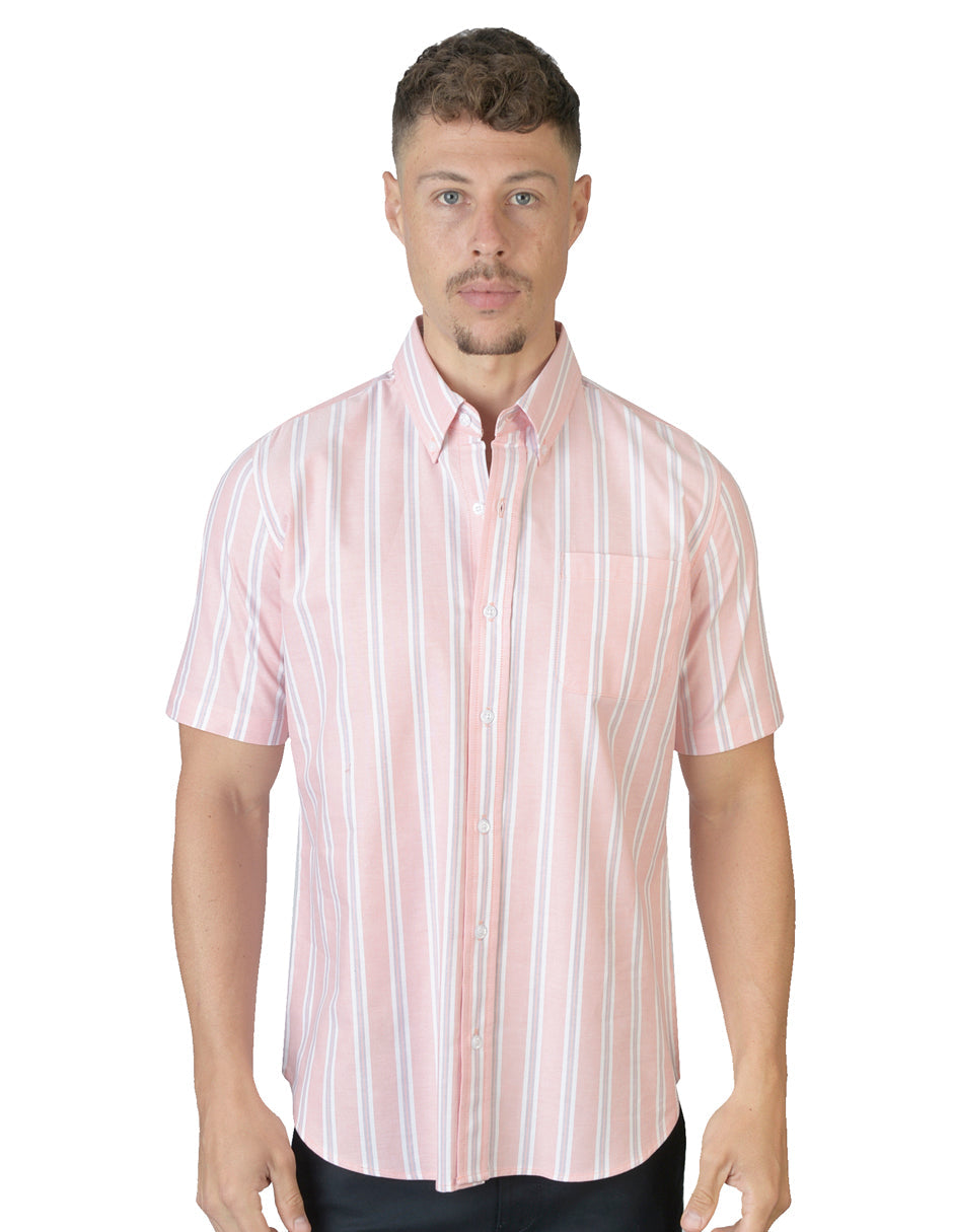 Camisa Rayas Rosa C1719