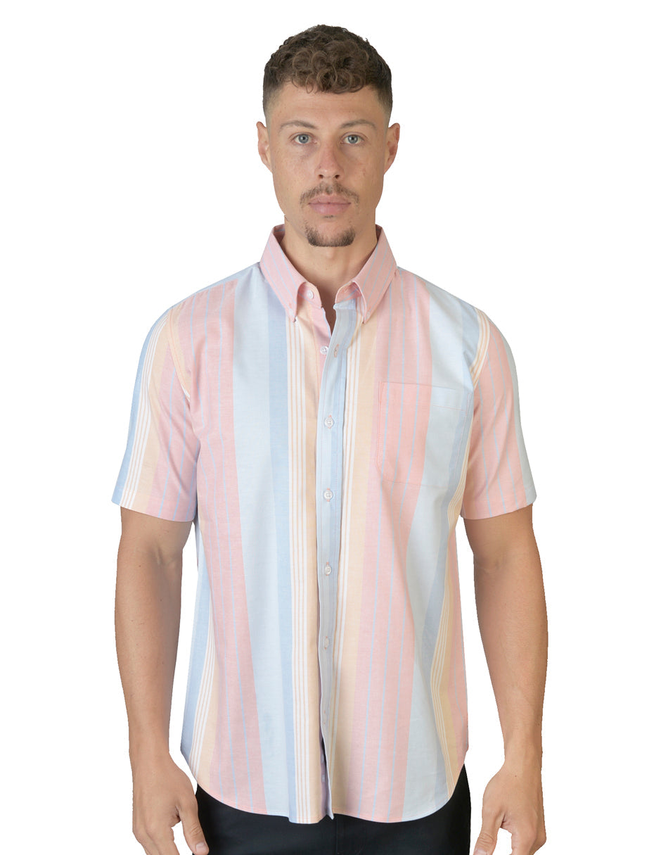 Camisa Rayas Rosa C1722