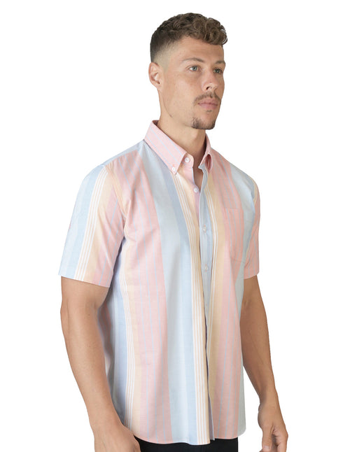 Camisa Rayas Rosa C1722