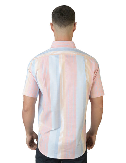 Camisa Rayas Rosa C1722