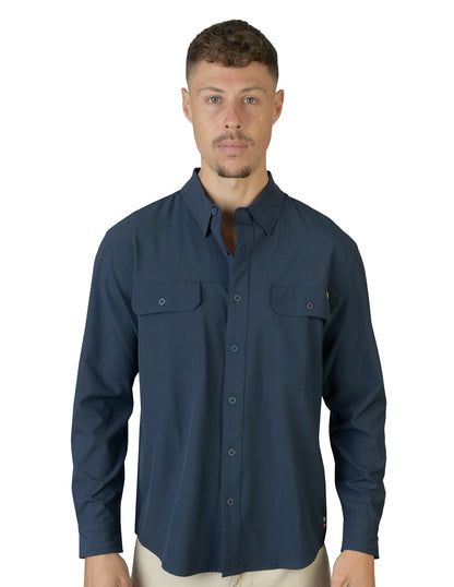 Camisa Lisa Marino C1755