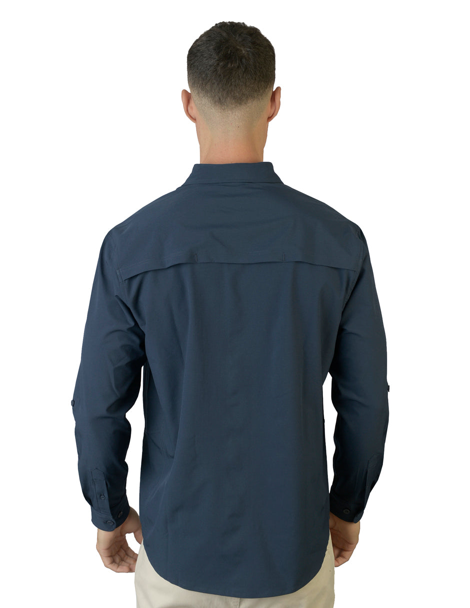Camisa Lisa Marino C1755