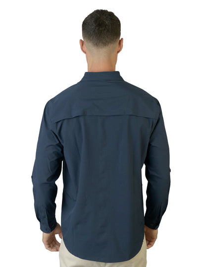 Camisa Lisa Marino C1755