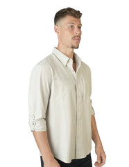 Camisa Lisa Hueso C1765