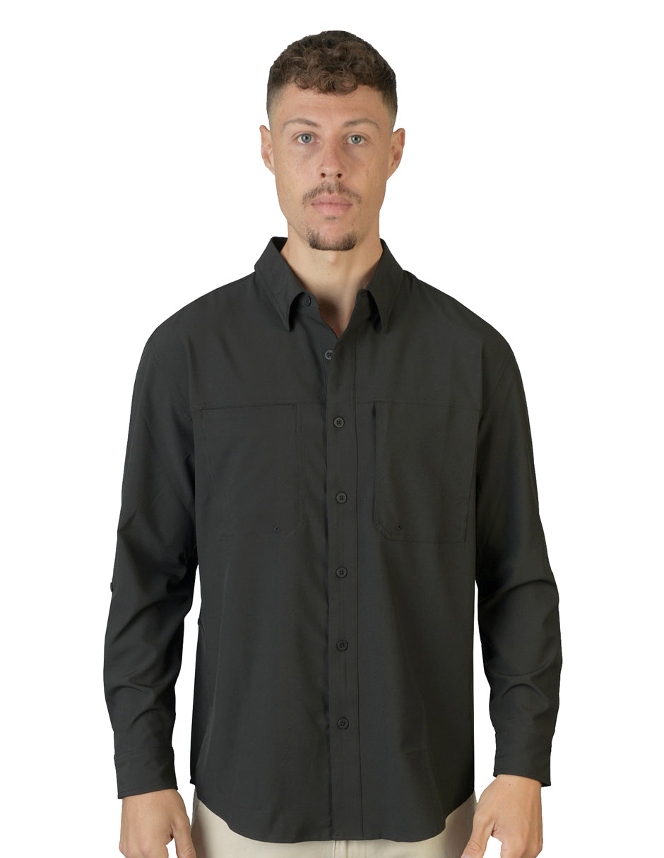 Camisa Lisa Negro C1765