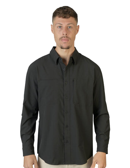 Camisa Lisa Negro C1765